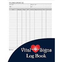 Vital Signs Daily Log Book: A Complete Health Tracker, Daily Healthcare Journal to Monitor Weight, Pain Scale, Heart Rate, Blood Pressure Oxygen ... Better Health 122 Pages Size 8,5x11 Inches