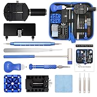 Watch Repair Kit, GLDCAPA Watch Battery Replacement Tool Kit, Watch Repair Tools with Carrying Case, Watch Case Opener Spring Bar Tools, Watch Link Removal Tool Kit Watch Band Tool Set