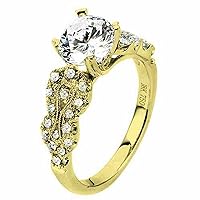 1.75 Carat Brilliant Round Cut Diamond Engagement Ring