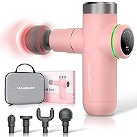 HAUSHOF Mini Massage Gun, Handheld Deep Tissue Percussion Muscle Massager Gun for Athletes, Ultra Small Portable Electric Therapy Gun for Back, Neck, Legs, Shoulder with Carry Bag