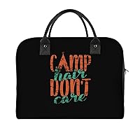Camp Hair Don't Care Large Crossbody Bag Laptop Bags Shoulder Handbags Tote with Strap for Travel Office
