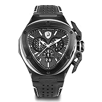 Tonino Lamborghini Spyder x Mens Analog Quartz Watch with Leather Bracelet T9XD