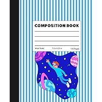 Composition Book: Cool Metaverse is the Future Composition Notebook with 120 Pages of Wide Ruled Lined Paper. Perfect for School, Home or Work