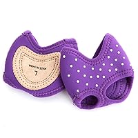 Danshuz Neoprene Half Sole Shoe Purple with Rhinestones Size S