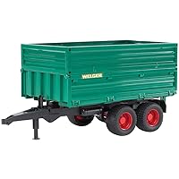 Bruder Toys - Agriculture Realistic Tandemaxle Tipping Trailer with Removeable Top and Compatible with Some Bruder Tractors - Ages 3+