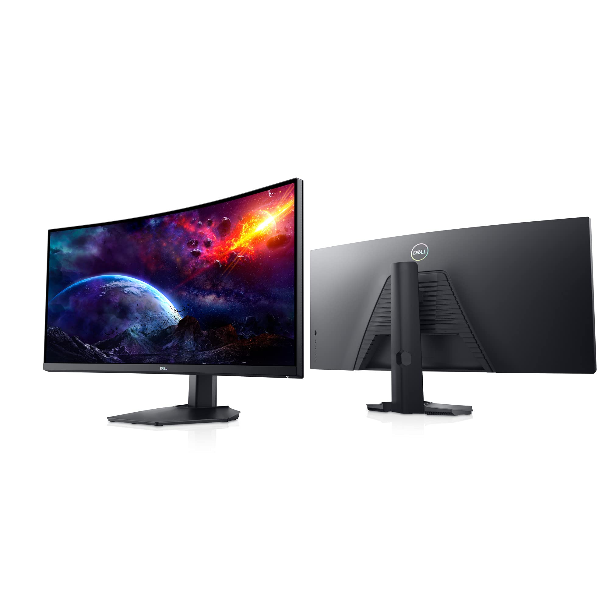 Dell S3422DWG 34 inch WQHD (3440x1440) 21:9 1800R Curved Gaming Monitor, 144Hz, VA, 1ms MPRT, AMD FreeSync Premium Pro, HDR 400, DisplayPort, 2X HDMI, 5X USB