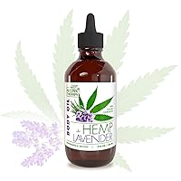 Body Oil with Hemp & Lavender - Dry Skin Moisturizer and Hydrating Massage Oil - Increase Skin Elasticity and Provide Anti-Aging Support for Face and Body (4 fl.oz)