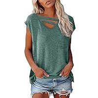 Tank Tops for Women Sleeveless Cotton Shirt Halter Neck Ruched Fitness Workout Summer Top Loose Fit Camisole