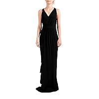 DSQUARED2 Women's Black Evening Gown Maxi Dress US S IT 40