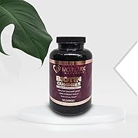 Biotin Gummies - Natural Strawberry Flavor Biotin 10000mcg - Hair, Skin and Nails Vitamins for Women, Men & Kids - Biotin Chewables Dietary Supplement - 120 Gummies