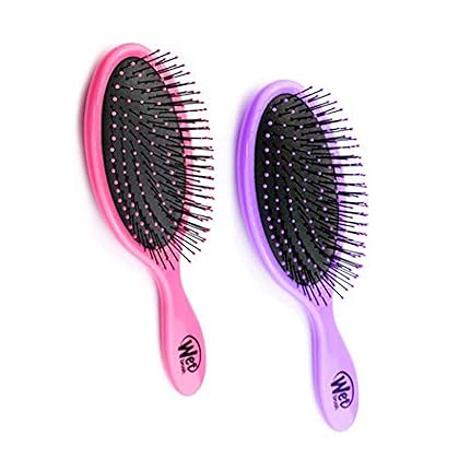 Wet Brush Original Detangling Hair Brush, Pink & Purple - Ultra-Soft IntelliFlex Bristles - Detangler Brush Glide Through Tangles With Ease For All Hair Types - For Women, Men,Wet & Dry Hair