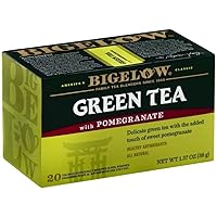 Bigelow Green Tea with Pomegranate, 20-count (Pack of 6)