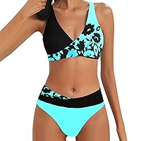 Womens Swimming Shorts and Tops Two Pieces Tankini Set Swimsuit