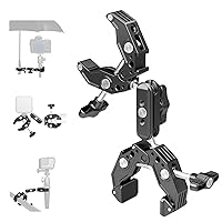 NEEWER Double Super Clamp Camera Mount with Dual Ball Head Magic Arm, Cold Shoes, 1/4