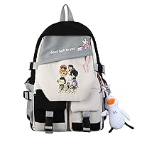 Anime The Promised Neverland Backpack Students Bookbag Shoulder School Bag Daypack Laptop Bag 1
