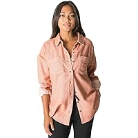 KAVU Women's Iclyn Long Sleeve Button Up Shirt