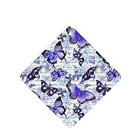 Purple Butterfly 2-Piece Set Of Car Aromatherapy Tablets, Suitable For Car Interiors, Bedrooms, And Bathrooms Square