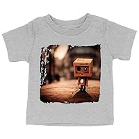 Robot Graphic Baby Jersey T-Shirt - Best Design Baby T-Shirt - Cool Design T-Shirt for Babies