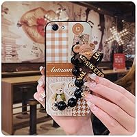 Lulumi-Phone Case for Oppo A73S/Realme1, Simplicity Black Pearl Pendant Phone case Waterproof Skin-Friendly Feel Dirt-Resistant Cute Protective case Anti-Knock Cartoon Back Cover