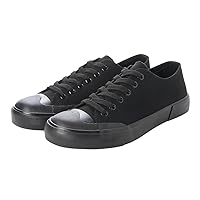 Any Walk aw_23556 Basketball Shoes, Low Cut, Sneakers, Canvas Shoes, Cup Insole, Breathable, Non-Slip, Unisex, Black