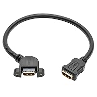 TRIPP LITE P569-001-FF-APM Hi-Speed HDMI Cable with Ethernet Video & Audio Panel Mount F/F 1'