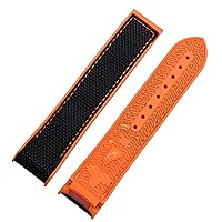 Nylon Rubber Watchband For Omega Men Deployant Clasp Strap Watch Accessorie Silicone Watch Bracelet Chain