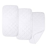 American Baby Company Ultra Soft Microfiber Quilted Waterproof Changing Table Pad Liners, 11.5