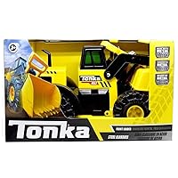 Tonka Steel Classics, Classic Front Loader– Made with Steel & Sturdy Plastic, Yellow Friction Powered, Big Construction Truck, Boys and Girls, Toddlers Ages 3+, Birthday Gift, Holiday