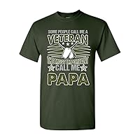 People Call Me Veteran The Most Important Call Me Papa DT Adult T-Shirt Tee