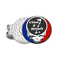 Grateful Golf Gifts for Men Golf Ball Marker with Magnetic Hat Clip Golf Accessories for Men Christmas Stocking Stuffers for Husband Boss Dad Son Golf Lovers Classic Rock Band Music Deadhead Golfers