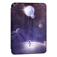 Case for All-New Kindle (10th Generation, 2019 Release, Model: J9G29R), Thinnest&Lightweight Soft Flexible TPU Back Cover, Auto Sleep/Wake - Cartoon Planet,C