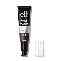 e.l.f. Camo CC Cream, Color Correcting Medium-To-Full Coverage Foundation with SPF 30, Rich 660 N, 1.05 Oz (30g)