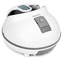 Steam Foot Spa Massager, Electric Foot Massage Machine w/ 3 Heat-up Settings, 2 Timing Designs, Electric Massage Rollers, Smart Control Panel, Foot Sauna Massager for Fatigue Relief (Gray)