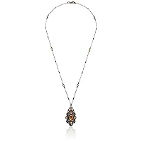 Sorrelli Womens Volcano Crystal Bold Vintage Style Pendant Necklace, Multi, 25