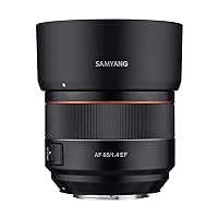 Samyang 85mm F1.4 High Speed Auto Focus Lens for Canon EF Mount, Black (SYIO85AF-C)