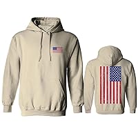 VICES AND VIRTUES Vintage American Flag United States of America USAl Hoodie