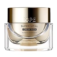 IOPE Face Cream, Super Vital Cream Rich - Total Anti-aging Facial Moisturizer, Skin Brightening & Anti-Wrinkle Skin Care from Plant Extract, Deep Moisturizing fo Dry Skin - 1.69 Fl Oz.