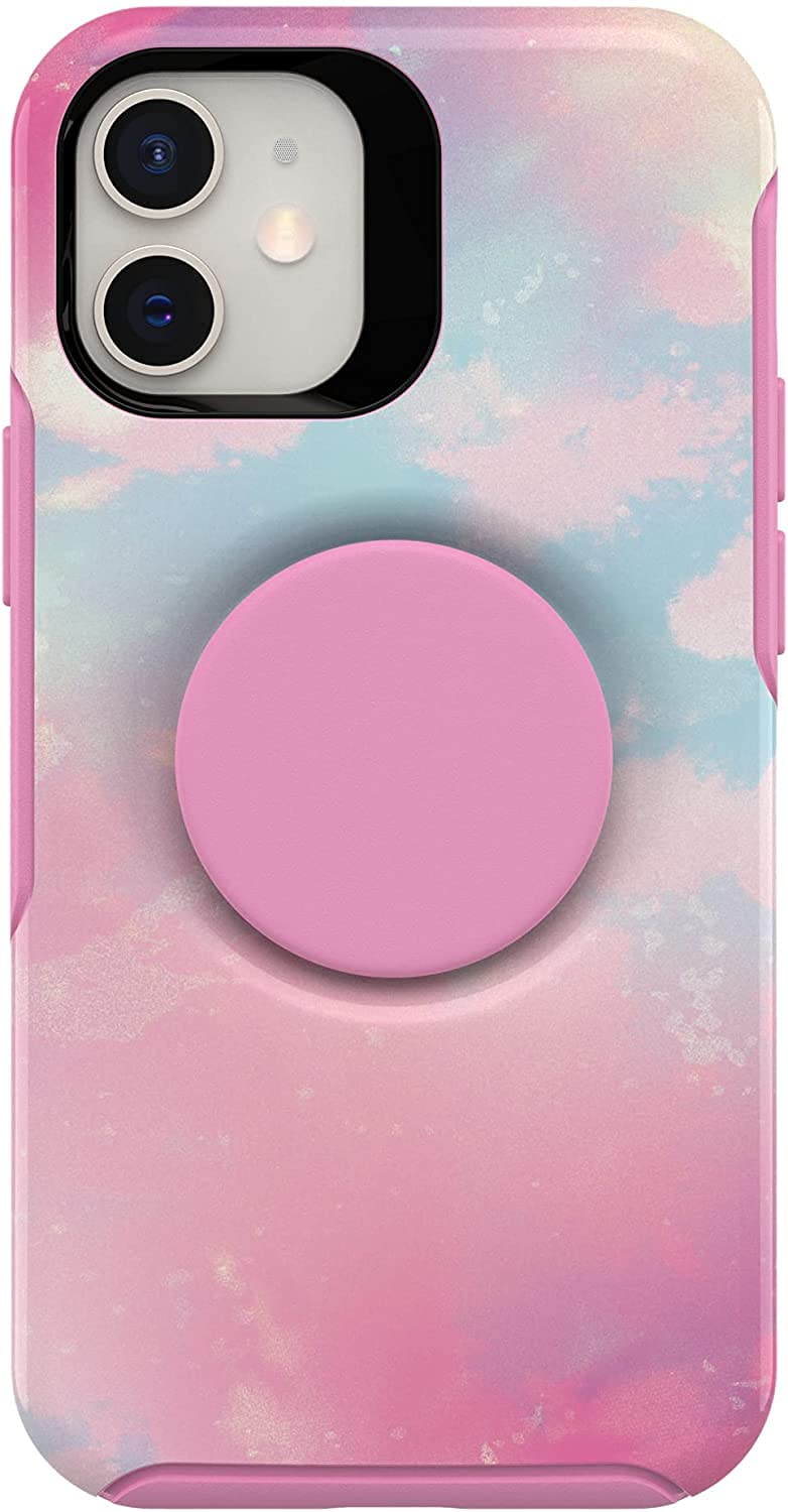 OtterBox + Pop Symmetry Series Case for iPhone 12 Mini (NOT 12/Pro/Pro Max) Non-Retail Packaging - Daydreamer Pink