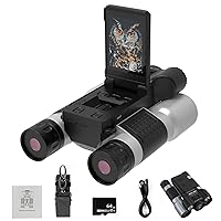Night Vision Goggles, 4K Infrared Night Vision Binoculars for Viewing in 100% Darkness, HD Digital Night Binoculars for Camping Hunting Surveillance, Photo, Video, with 64GB TF Card