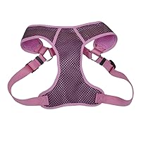 Coastal Pet Comfort Soft Sport Wrap Adjustable Dog Harness - Large & Small Dog Harness - Durable Harness for Dogs with Mesh Chest Pad - Grey with Pink, 1