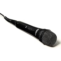 Professional Karaoke Machine Microphone with Hit Button to Activate Effects and Voice Enhancements (SGTXMIC1), Black