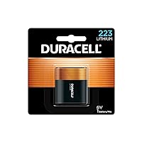 Duracell 223-6V Lithium-Battery, 1 Count Pack, 223 6 Volt High Power Ultra Lithium-Battery, Long-Lasting for Video and Photo-Cameras, Lighting Equipment, and More