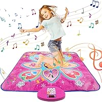 Dance Mat,Upgraded Electronic Dance Pad with LED Lights，Music Dance Game Mat with 7 Game Modes, Adjustable Volume, Dance Mat Toys for 3-12 Year Old Kids