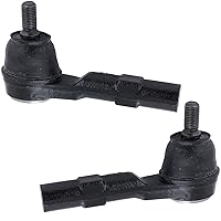 TRQ Front Outer Steering Tie Rod End Pair Driver & Passenger Sides Compatible with 07-08 Fit