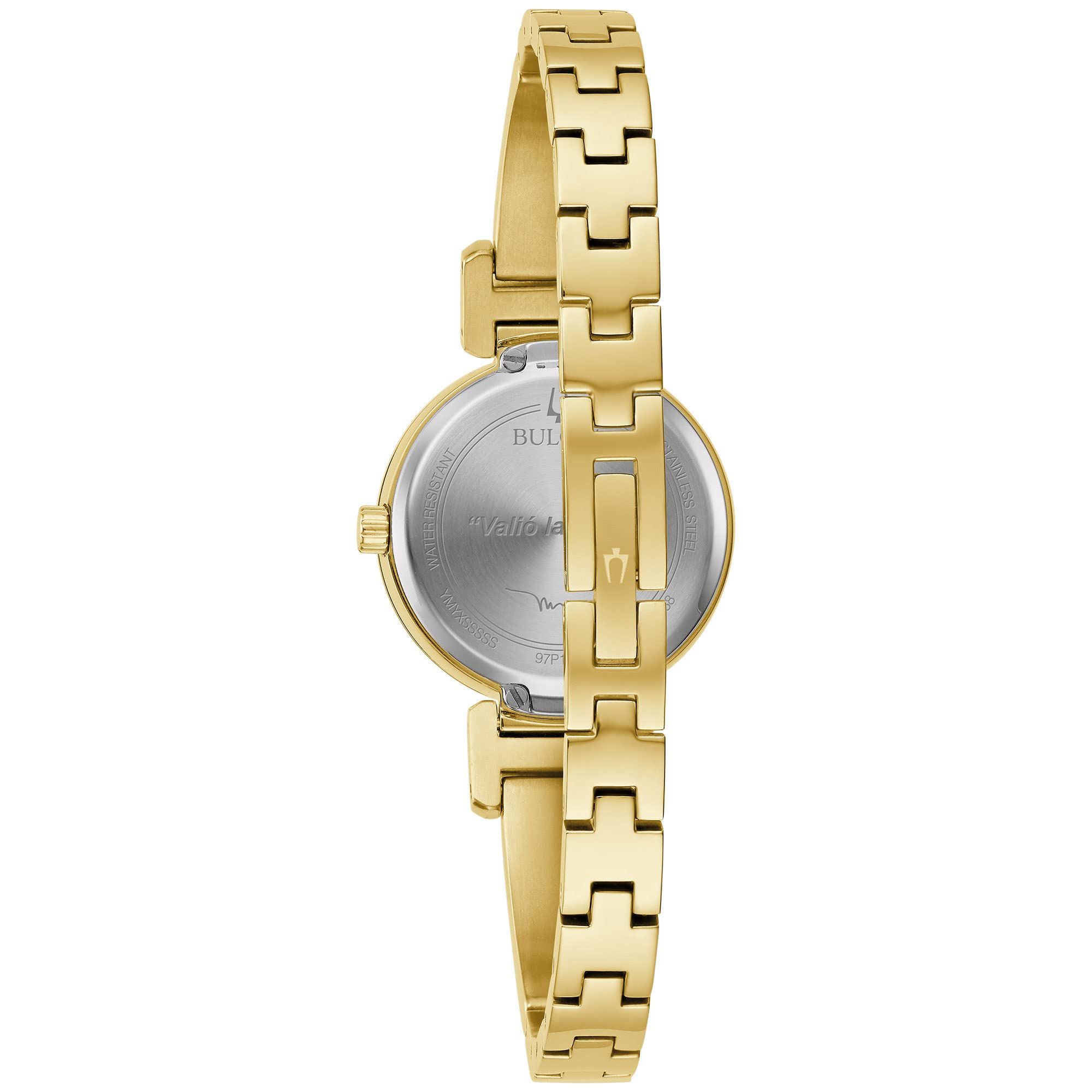 Bulova Marc Anthony Ladies Modern Diamond Stainless Steel Bangle Bracelet Watch