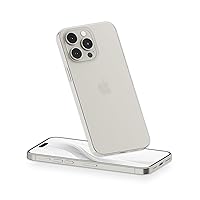 PEEL Flexible Thin Case Compatible with iPhone 15 Pro Max (Clear Soft) - Slim Minimalist Design, Branding Free, Soft Flexible TPU Material, Ergonomic Feel - Protects & Showcases Your Device