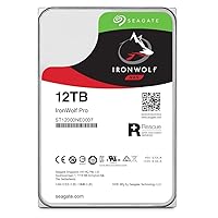 Seagate IronWolf Pro 12TB NAS Internal Hard Drive HDD – 3.5 Inch SATA 6Gb/s 7200 RPM 256MB Cache for RAID Network Attached Storage, Data Recovery Rescue Service (ST12000NE0007)