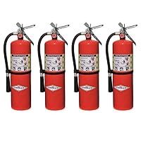 Amerex B456 Wall Mount ABC Dry 10 lb. Fire Extinguisher - Set of 4