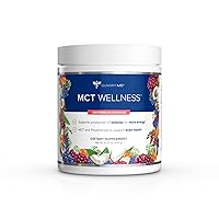 MCT Wellness Powder to Support Energy, Ketone Production and Brain Health, Keto Friendly, Sugar Free (30 Servings) (Watermelon Lemonade)