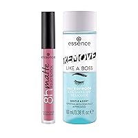 8H Matte Liquid Lipstick 05 Pink Blush & Remove Like a Boss Waterproof Eye & Face Makeup Remover Bundle | Vegan & Cruelty Free